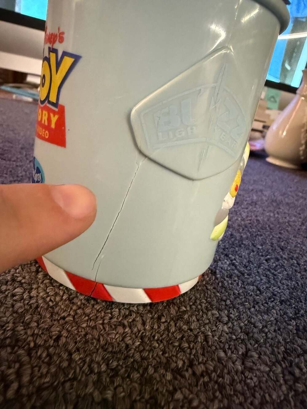 Disney Toy Story Ocean Spray Promotional Plastic Mug Vintage